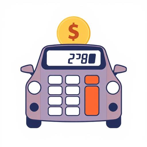 Calculator icon illustrating car loan calculations