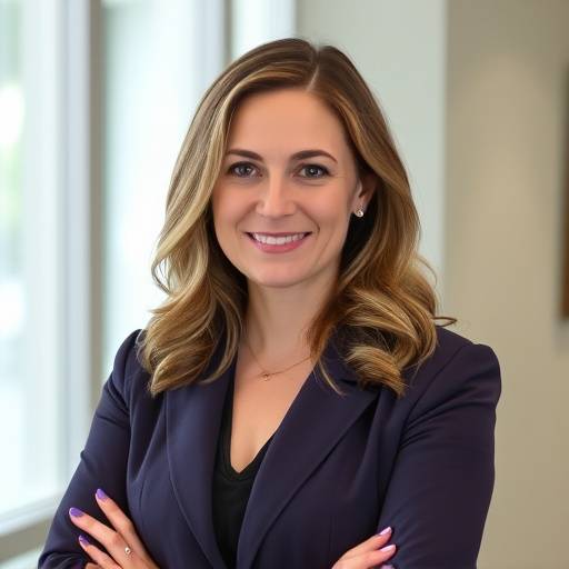 Portrait of Isabella Bianchi, Finance Manager of Bella Machina, with a professional and trustworthy demeanor